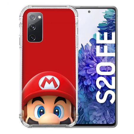 Coque Pour Samsung Galaxy S20 FE / S20FE Mario Rouge