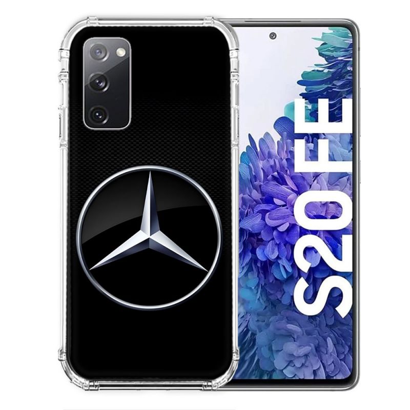 Coque Pour Samsung Galaxy S20 FE / S20FE Mercedes Carbone