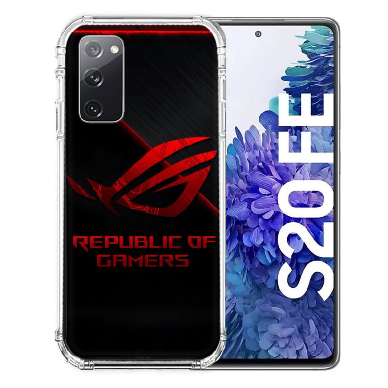 Coque Pour Samsung Galaxy S20 FE / S20FE ROG Rouge