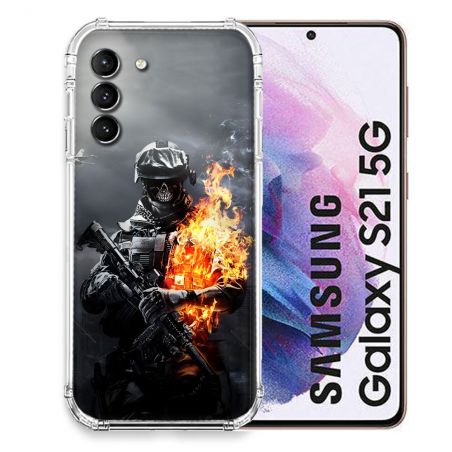 Coque Pour Samsung Galaxy S21 Call Of Duty Squelette
