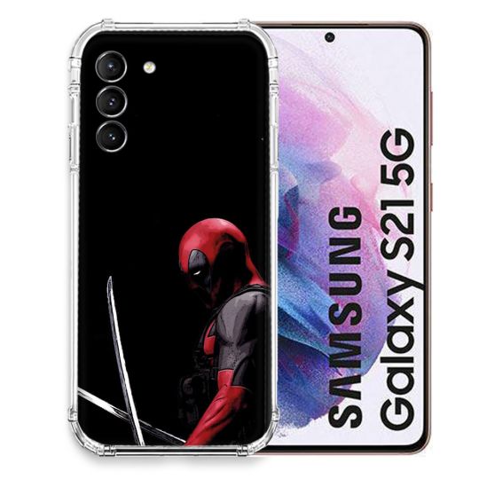 Coque Pour Samsung Galaxy S21 Deadpool Epee