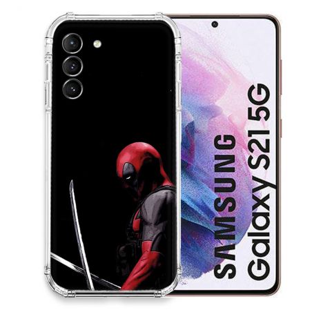 Coque Pour Samsung Galaxy S21 Deadpool Epee