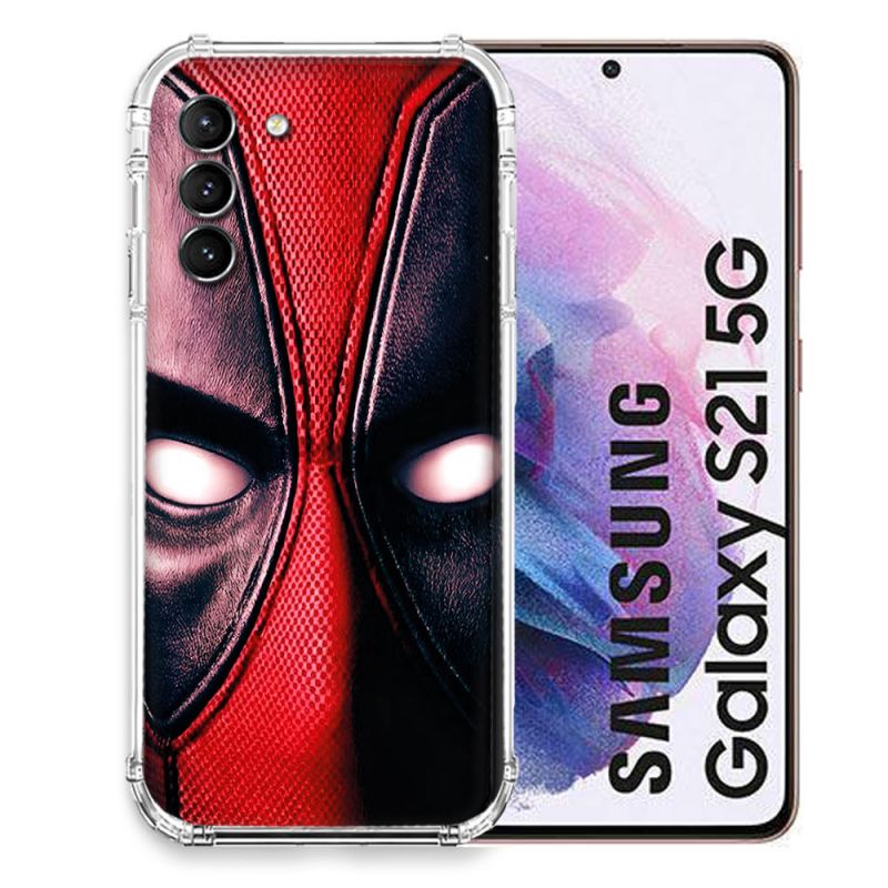 Coque Pour Samsung Galaxy S21 Deadpool Yeux