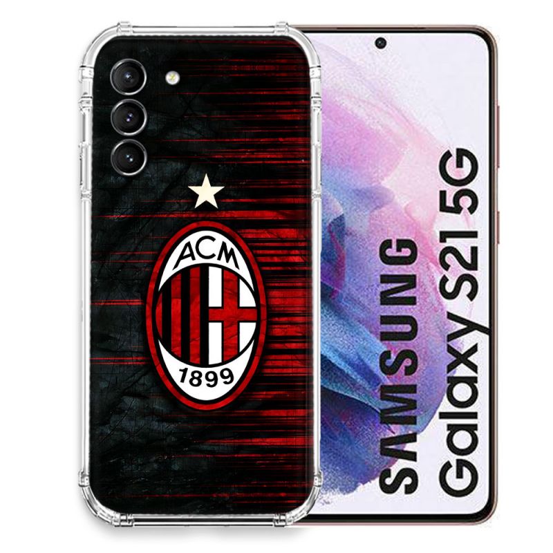 Coque Pour Samsung Galaxy S21 Foot Milan AC