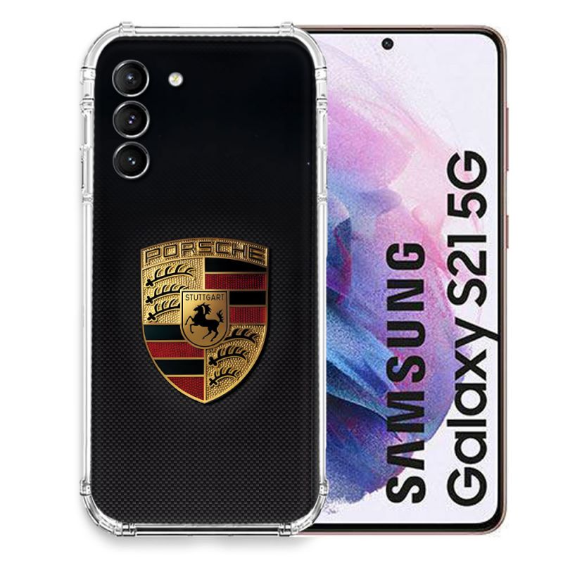 Coque Pour Samsung Galaxy S21 Porsche Carbone