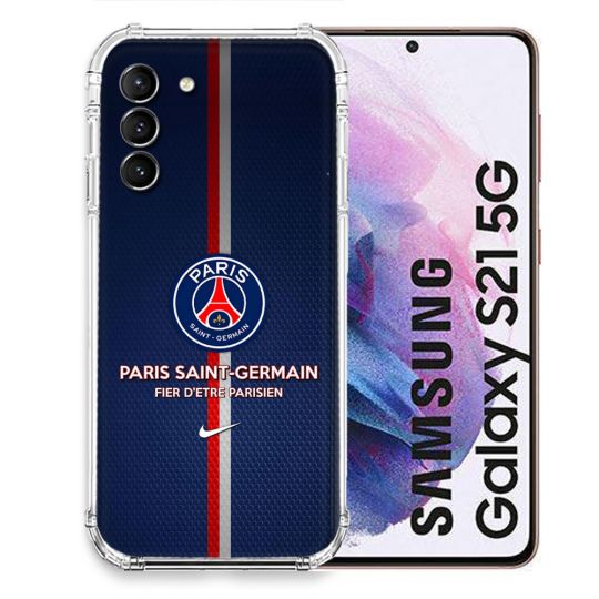 Coque Pour Samsung Galaxy S21 Foot PSG Fier