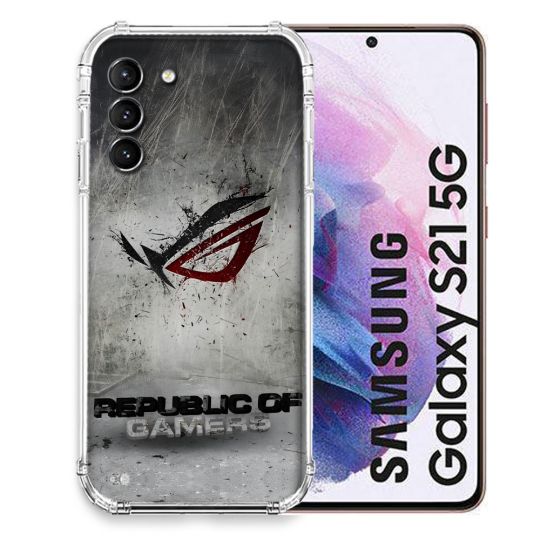 Coque Pour Samsung Galaxy S21 ROG Gris