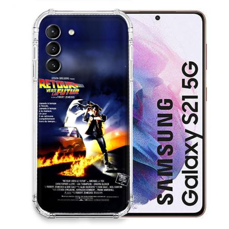 Coque Pour Samsung Galaxy S21 Retour Vers Le Futur Affiche