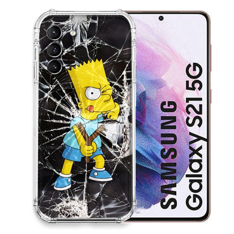 Coque Pour Samsung Galaxy S21 Simpson Bart