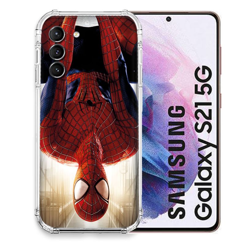 Coque Pour Samsung Galaxy S21 Spiderman Invers