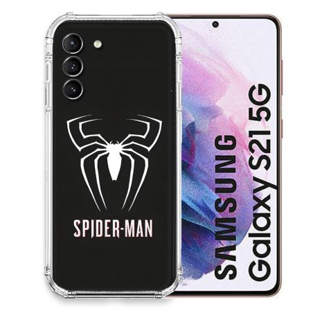 Coque Pour Samsung Galaxy S21 Spiderman Logo