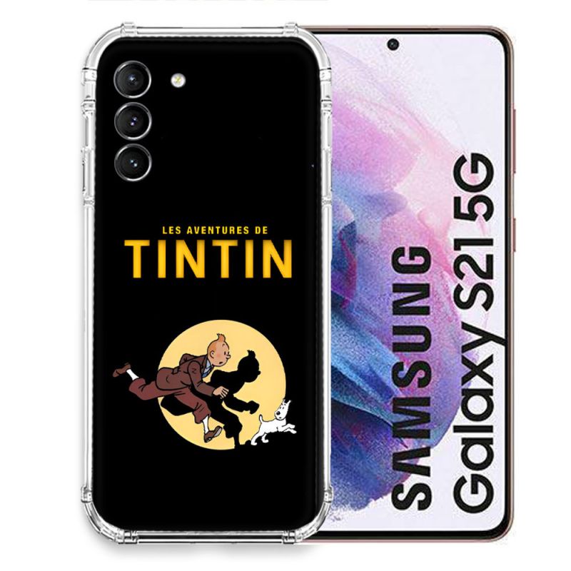 Coque Pour Samsung Galaxy S21 Tintin Classique