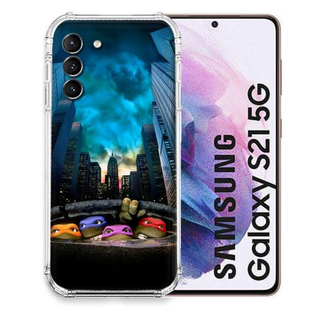 Coque Pour Samsung Galaxy S21 Tortue Ninja Ville