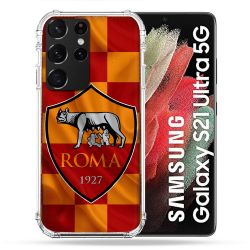 Coque Pour Samsung Galaxy S21 Ultra Foot As Roma