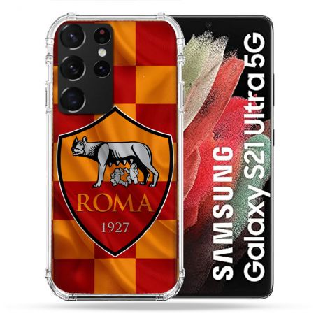 Coque Pour Samsung Galaxy S21 Ultra Foot As Roma