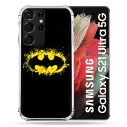 Coque Pour Samsung Galaxy S21 Ultra Batman Logo