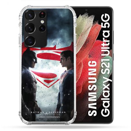 Coque Pour Samsung Galaxy S21 Ultra Batman VS Superman