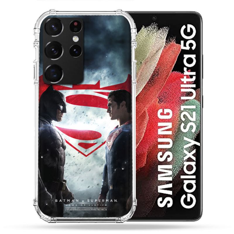 Coque Pour Samsung Galaxy S21 Ultra Batman VS Superman