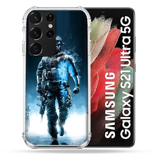 Coque Pour Samsung Galaxy S21 Ultra Call Of Duty Guerrier