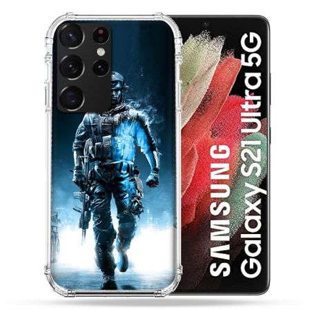 Coque Pour Samsung Galaxy S21 Ultra Call Of Duty Guerrier