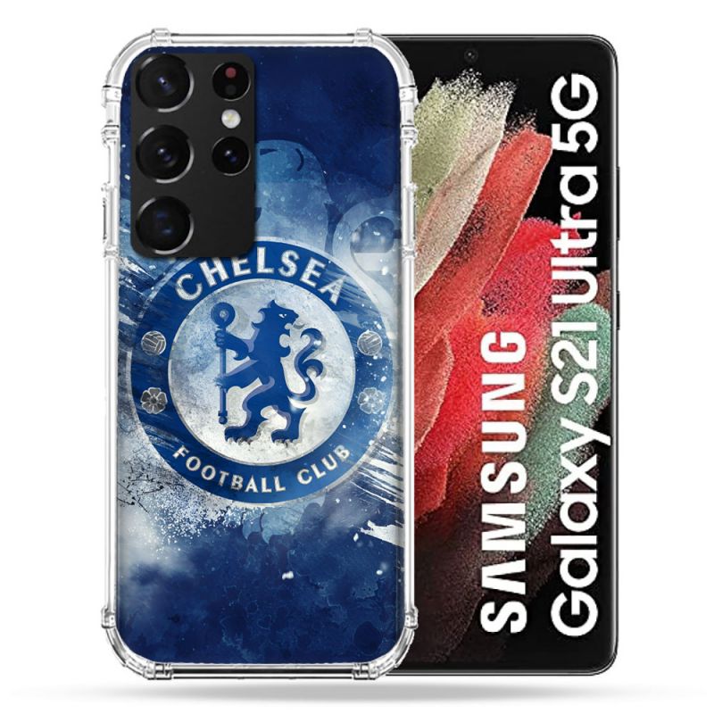 Coque Pour Samsung Galaxy S21 Ultra Foot Chelsea