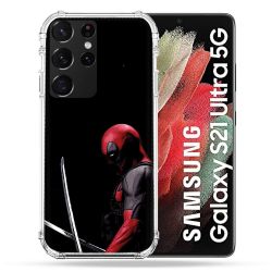 Coque Pour Samsung Galaxy S21 Ultra Deadpool Epee