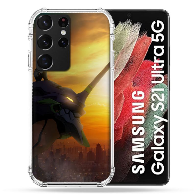 Coque Pour Samsung Galaxy S21 Ultra Manga Evangelion