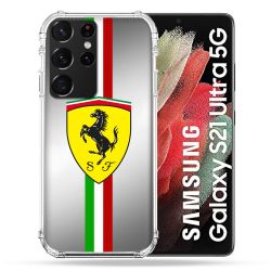 Coque Pour Samsung Galaxy S21 Ultra Ferrari Ligne