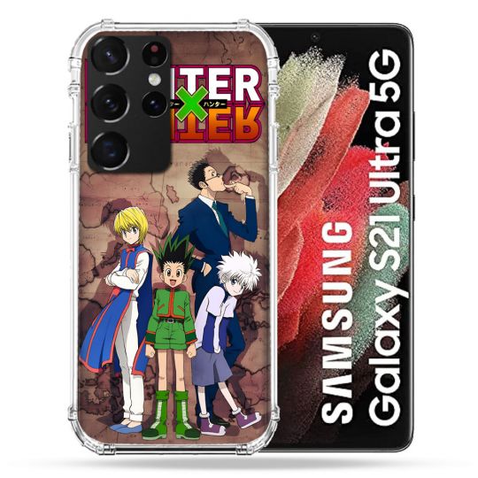 Coque Pour Samsung Galaxy S21 Ultra Manga Hunter X Hunter Vintage