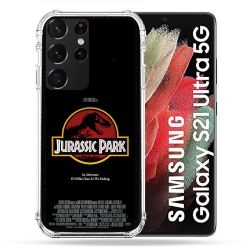 Coque Pour Samsung Galaxy S21 Ultra Jurassik Park Affiche