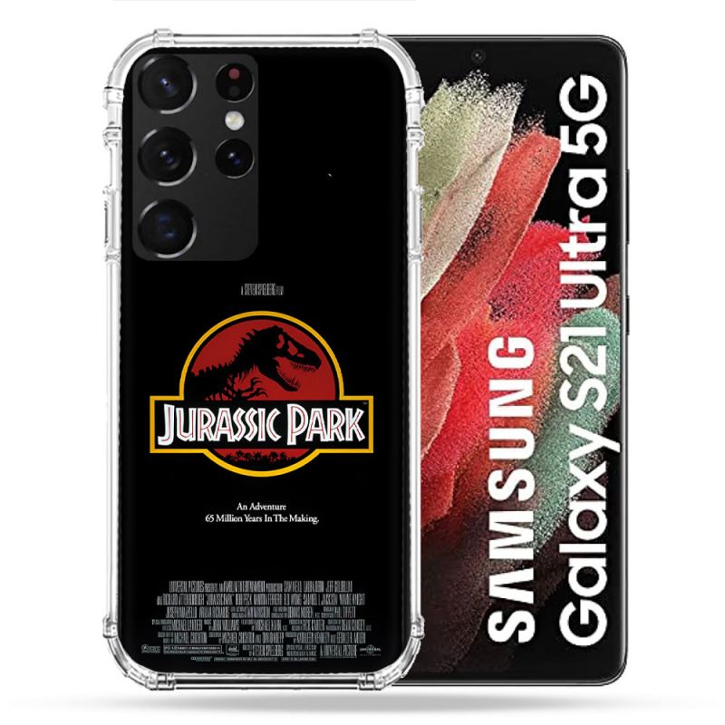 Coque Pour Samsung Galaxy S21 Ultra Jurassik Park Affiche