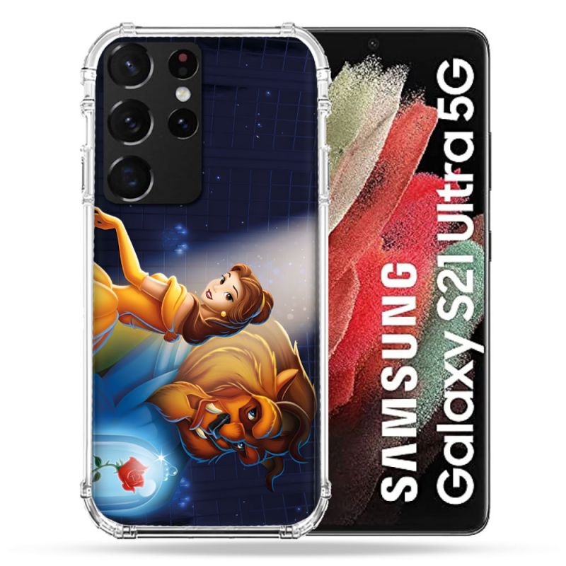 Coque Pour Samsung Galaxy S21 Ultra La Belle et La Bête