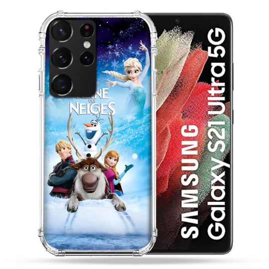 Coque Pour Samsung Galaxy S21 Ultra La Reine Des Neiges