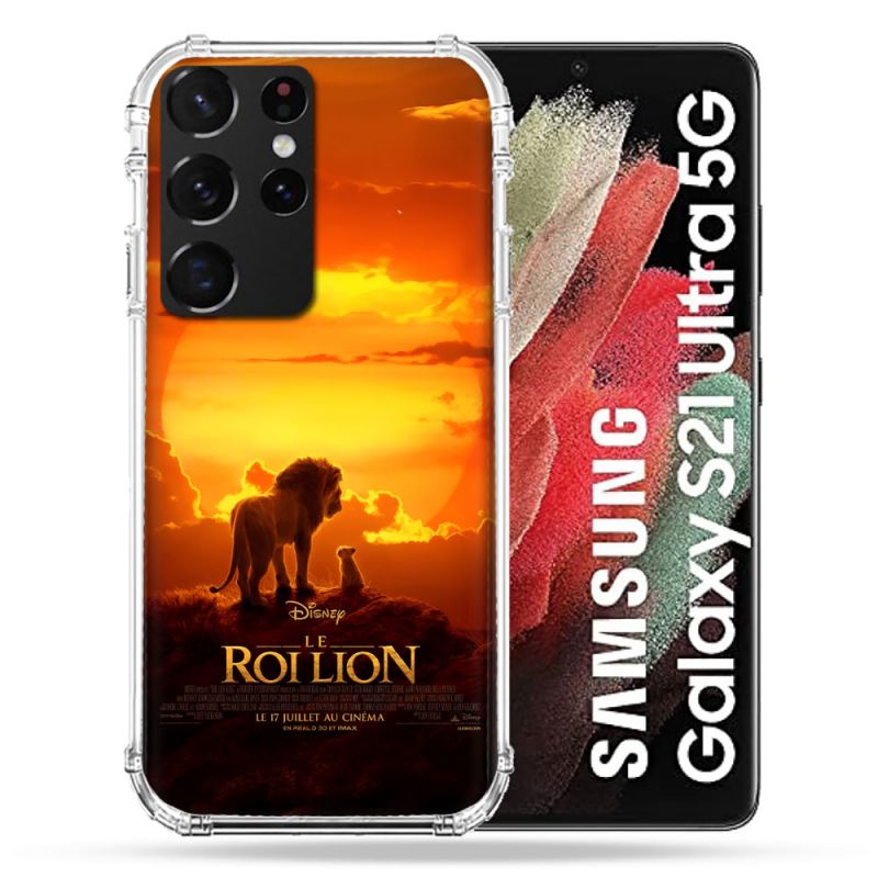 Coque Pour Samsung Galaxy S21 Ultra Le Roi Lion Affiche