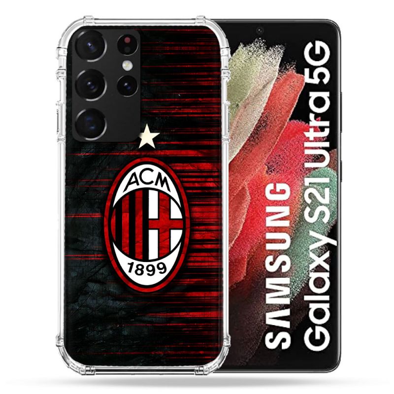 Coque Pour Samsung Galaxy S21 Ultra Foot Milan AC