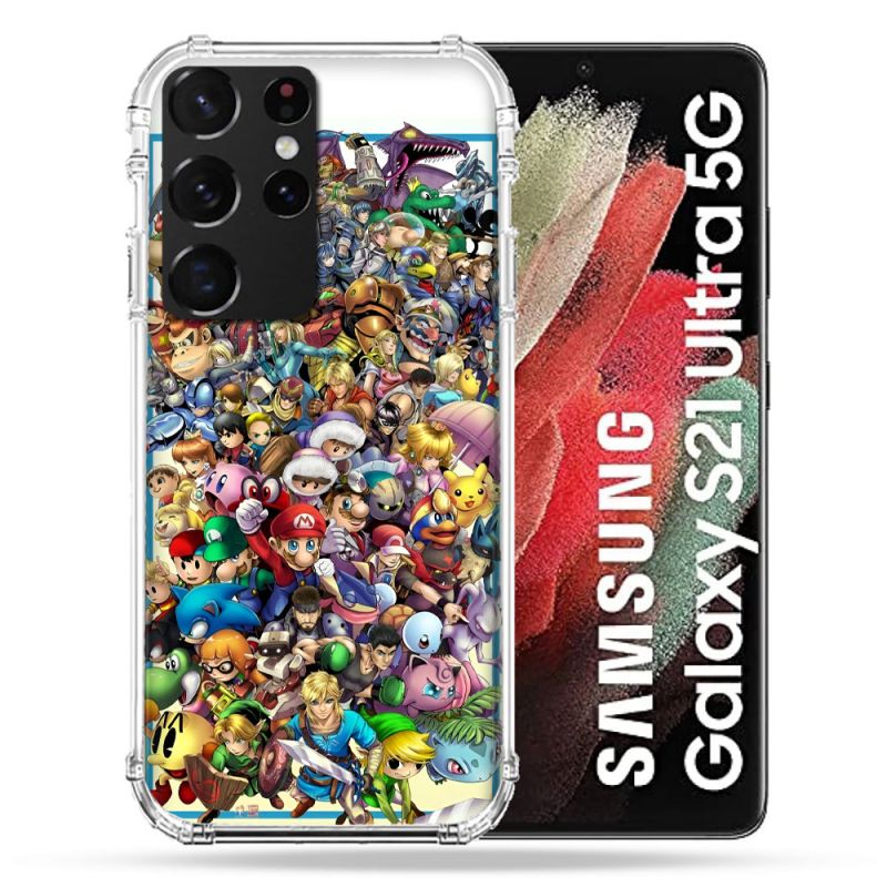 Coque Pour Samsung Galaxy S21 Ultra Nintendo