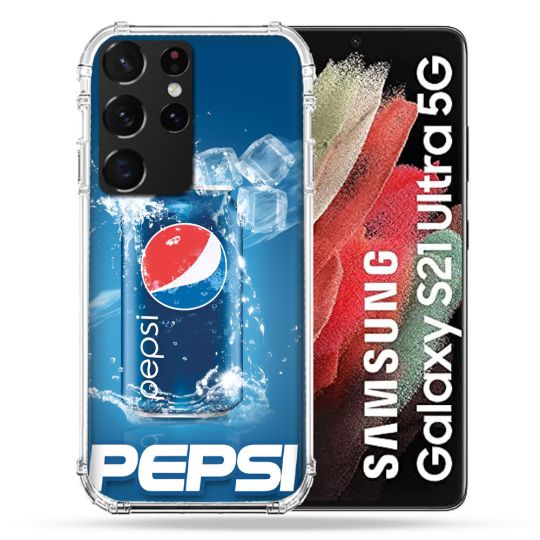 Coque Pour Samsung Galaxy S21 Ultra Pepsi