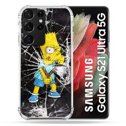 Coque Pour Samsung Galaxy S21 Ultra Simpson Bart