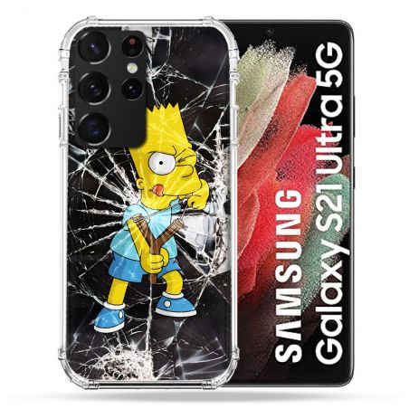 Coque Pour Samsung Galaxy S21 Ultra Simpson Bart