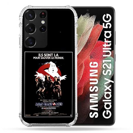 Coque Pour Samsung Galaxy S21 Ultra SOS Fantome Affiche