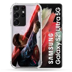 Coque Pour Samsung Galaxy S21 Ultra Superman Laser