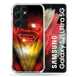 Coque Pour Samsung Galaxy S21 Ultra Superman Logo