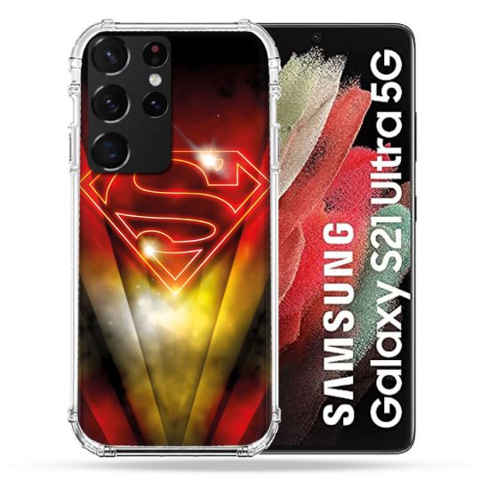 Coque Pour Samsung Galaxy S21 Ultra Superman Logo