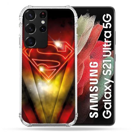 Coque Pour Samsung Galaxy S21 Ultra Superman Logo