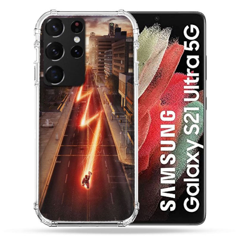 Coque Pour Samsung Galaxy S21 Ultra The Flash City