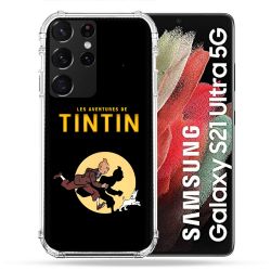 Coque Pour Samsung Galaxy S21 Ultra Tintin Classique