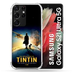 Coque Pour Samsung Galaxy S21 Ultra Tintin Affiche
