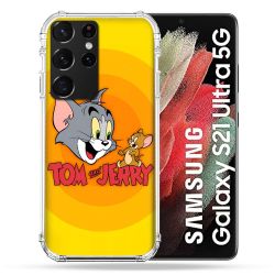 Coque Pour Samsung Galaxy S21 Ultra Tom Jerry