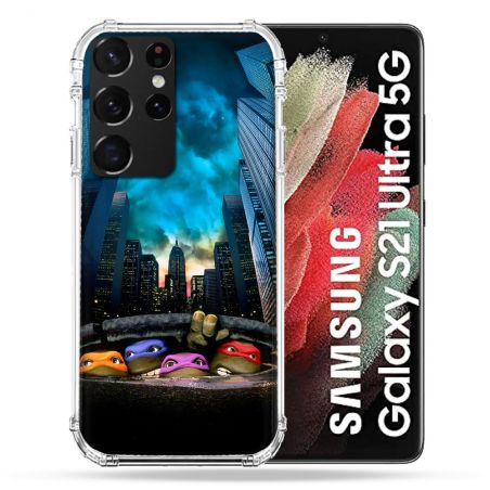 Coque Pour Samsung Galaxy S21 Ultra Tortue Ninja Ville
