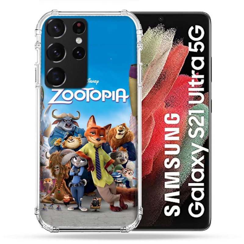 Coque Pour Samsung Galaxy S21 Ultra Zootopia